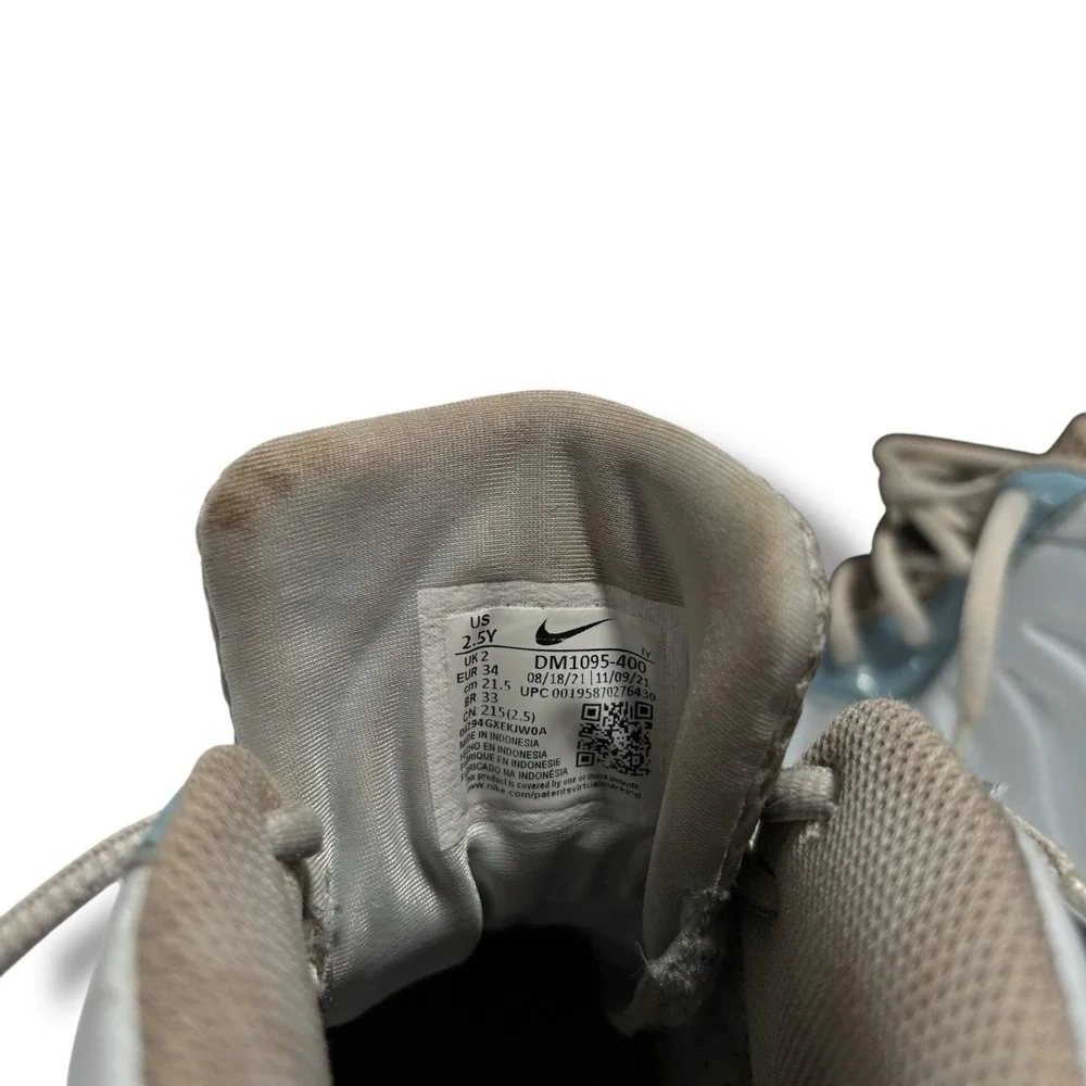 Nike Kid's Little Posite One PS‎ Sneakers White Blue Size 2.5Y DM1095-400